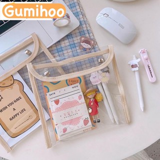 Bóp viết túi bút trong suốt túi đựng mỹ phẩm,sticker mohamm thiết kế độc đáo