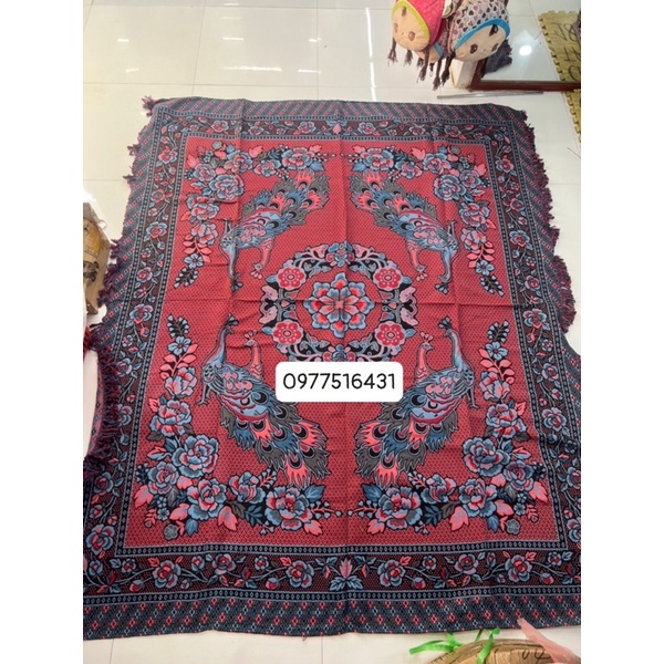 Chăn Thảm Thổ Cẩm 1,9m x2,3m Hình Công Phượng Nặng 1,8kg