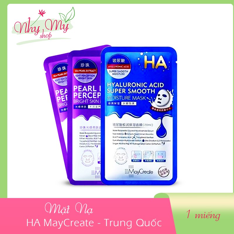 01 Mặt nạ HA MayCreate Xanh và Tím [mask HA] nội địa Trung Quốc