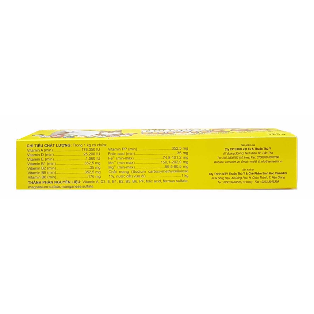 Gel dinh dưỡng Nuvita gel 120g - Bổ Sung Vitamin Và Khoáng chất  Cho Chó Mèo ,giúp hấp thu tốt.