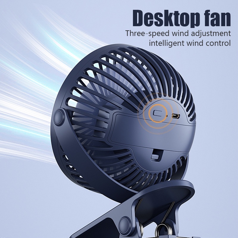720° Quạt Mini 3 Tốc Độ Kèm Sạc Siêu Tốc Tiện Dụng Cho Gia Đình/ Văn Phòng