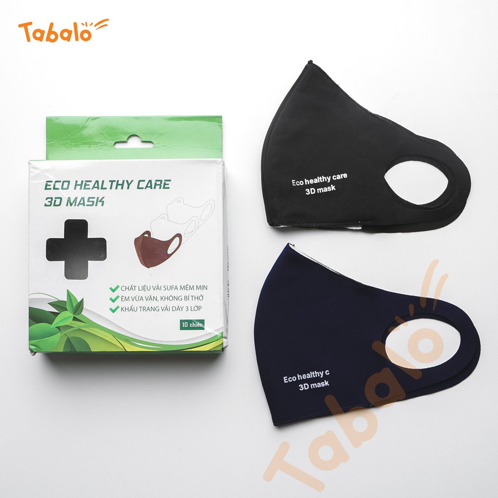 Khẩu Trang Vải 2 Lớp Kháng Khuẩn Tabalo - Eco 3D Mask