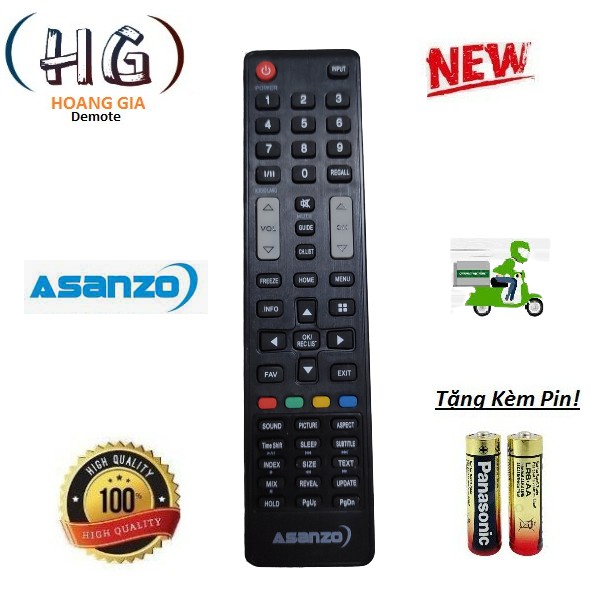 Điều khiển tivi Led Asanzo -Hàng chính hãng,chất lượng -Mới 100%