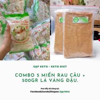 COMBO 500gr Lá váng đậu + 5 gói miến rau câu