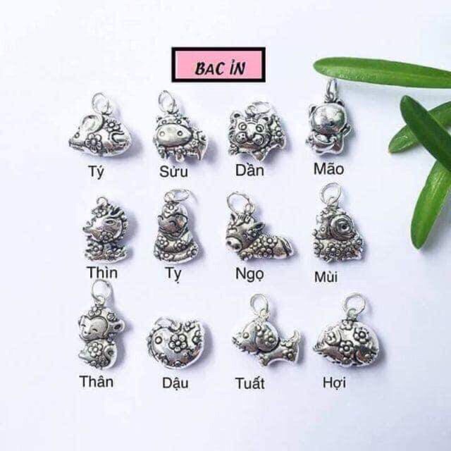 Sỉ 12 con giáp sơn đen chuẩn bạc ta