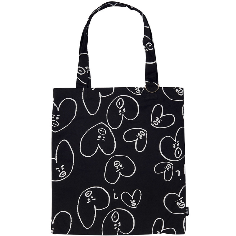 Cartoon KPOP BTS BT21 Canvas Tote Bag Printing Túi xách TATA COOKY