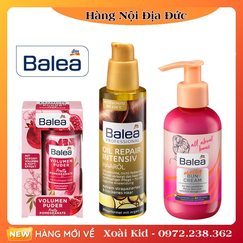Bột làm phồng tóc Balea chống bết tóc dính - Nội địa Đức Đủ Bill
