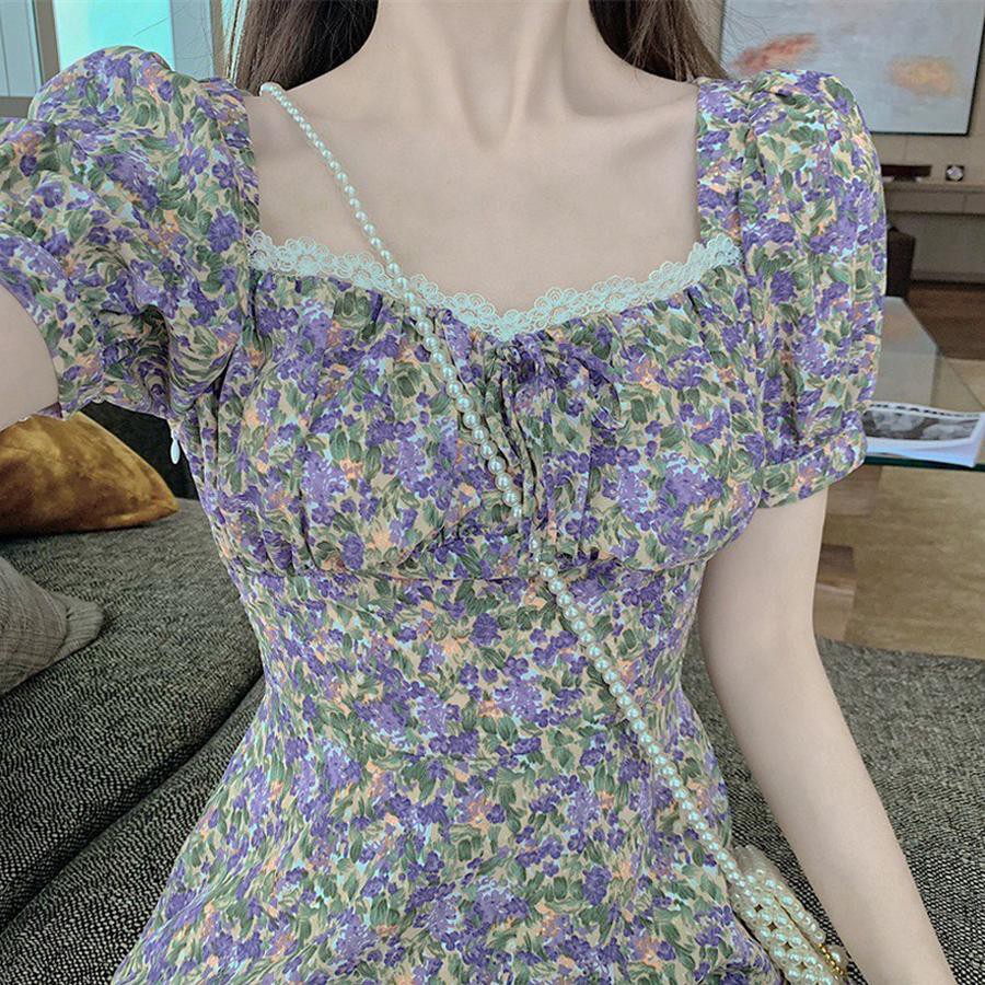 Váy thiết kế hoa nhí viền ren cao cấp | BigBuy360 - bigbuy360.vn