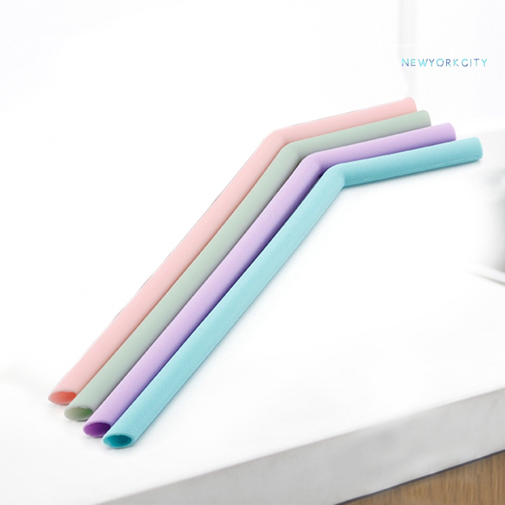 Ống Hút Silicone Cong Tái Sử Dụng Được