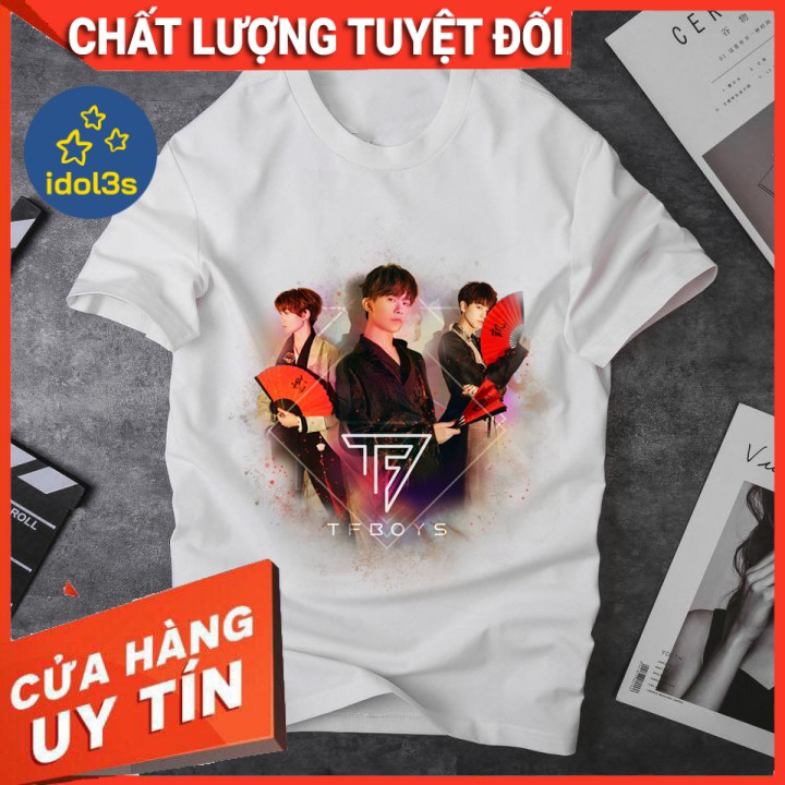 Áo thun in hình TFBoys - idol3s - Món quà độc đáo dành cho Fan Cứng