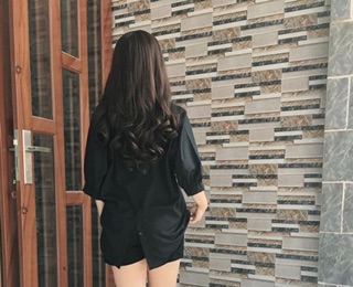 Áo sơ mi Oversize cổ V nút sau (mới)