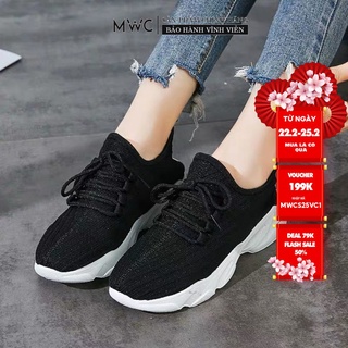 GIÀY THỂ THAO NỮ MWC - GIÀY THỂ THAO VẢI THOÁNG KHÍ - GIÀY THỂ THAO ĐẾ CAO SU DẺO - GIÀY THỂ THAO CỔ THẤP NUTT- 0392