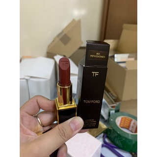 Mới về - son tf màu 80 impassioned – đỏ nâu -son lì mềm mượt môi