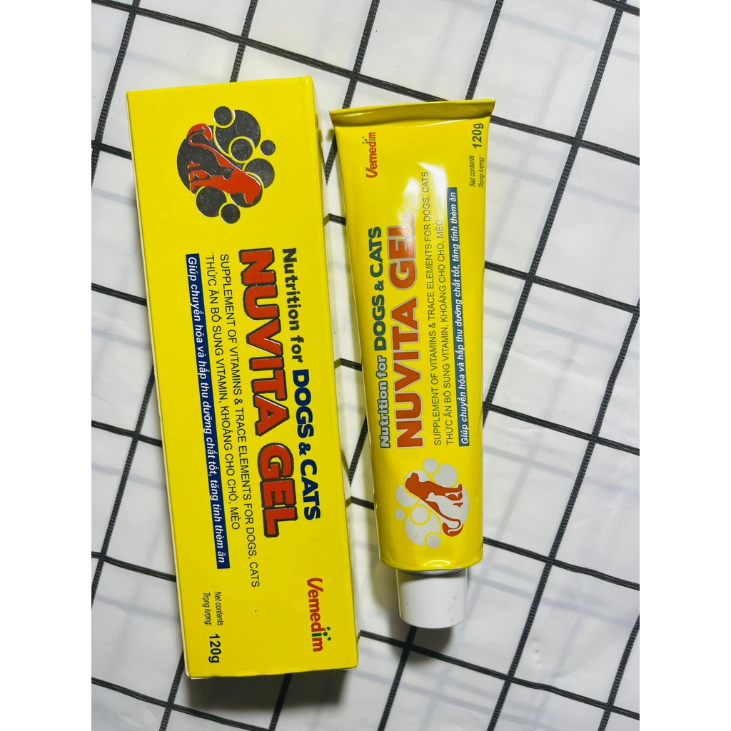 Nuvita gel dinh dưỡng cho chó mèo Vemedim 120g