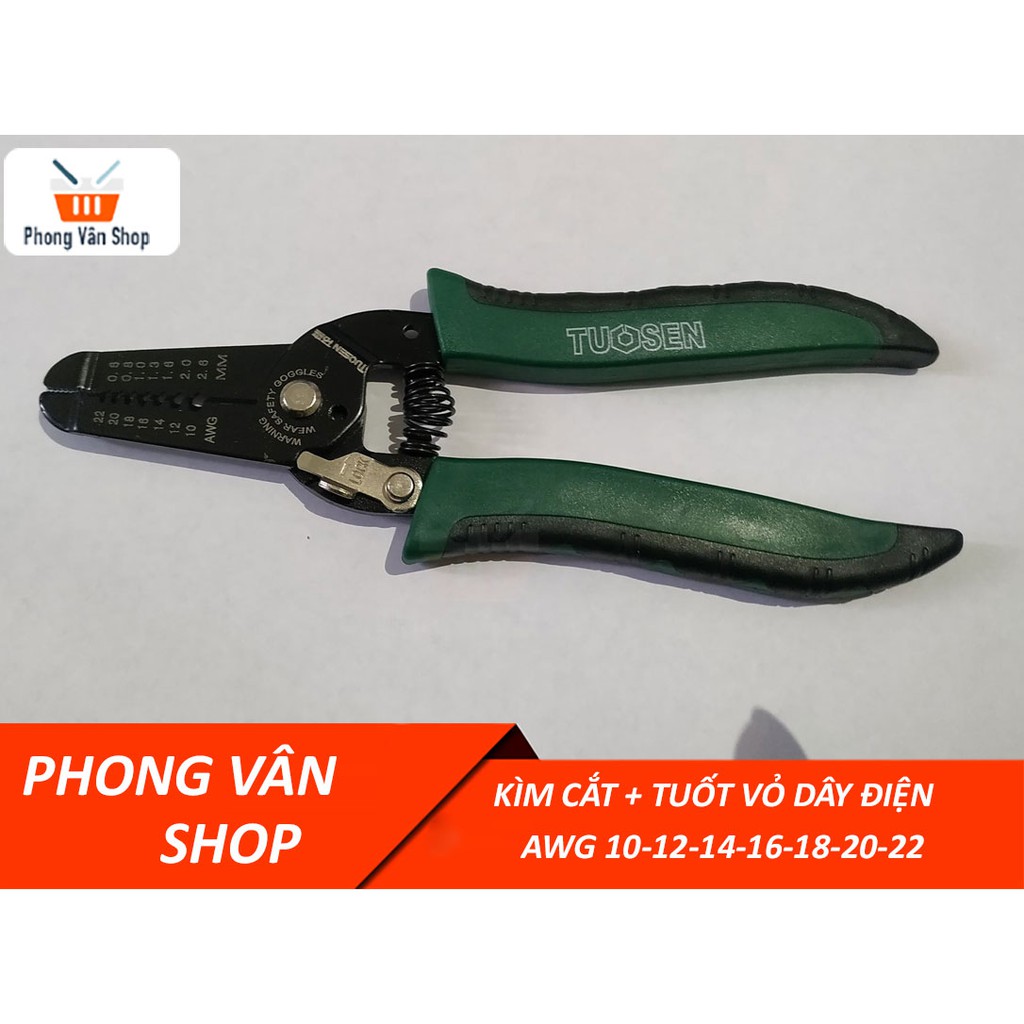 Kìm cắt + tuốt vỏ dây điện - Dễ dàng sử dụng