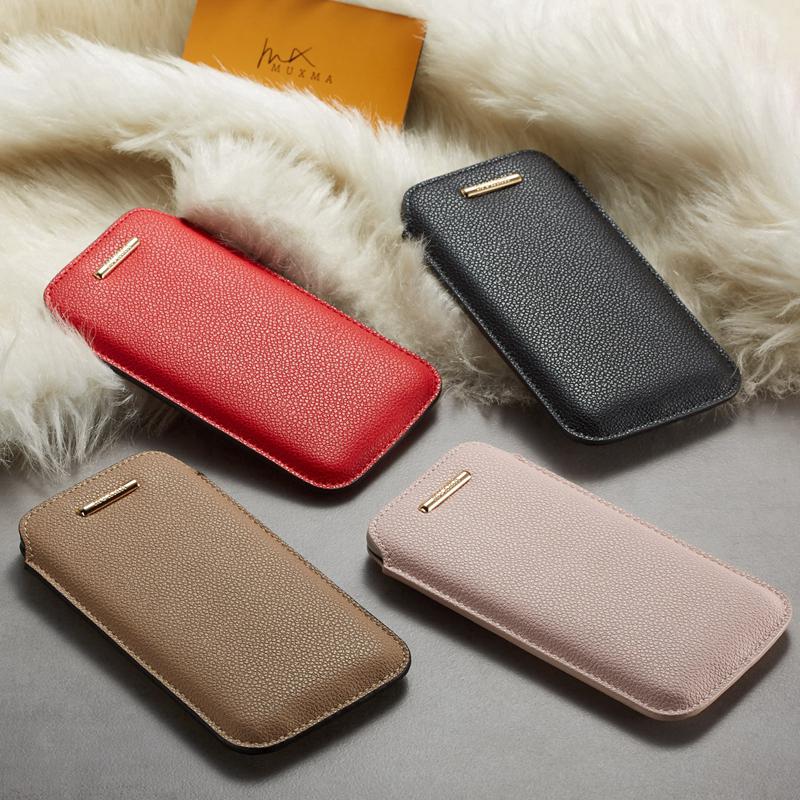 Túi da đựng điện thoại chống trầy xước cho IPhone 6 6S 7 8