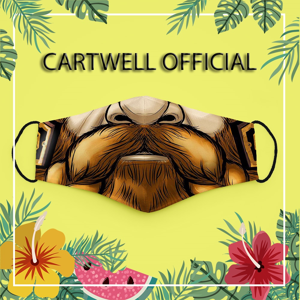 Khẩu trang vui nhộn hoạt hình thú cưng đáng yêu dễ thương trẻ em Hình Vẽ DRAWN CARTWELL dành cho nam nữ thời trang unise