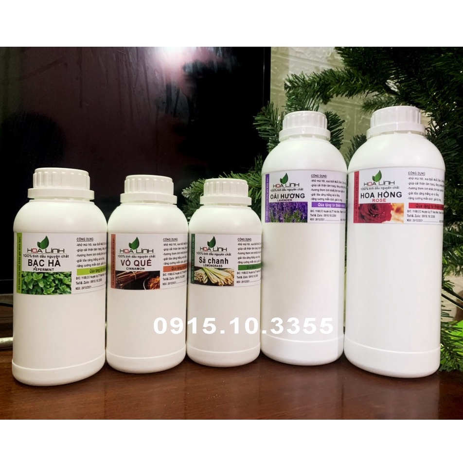 HoaLinh  Tinh dầu thiên nhiên  SẢ CHANH- QUẾ - BẠC HÀ - SẢ JAVA : Nguyên chất 100% Không hóa chất