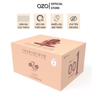 Bao cao su OZO 0.01 India Gamma Formula gân gai, nhiều gel