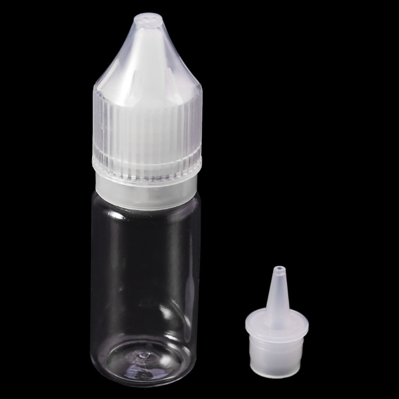 Bình Nước Rỗng 10ml - 120ml Bằng Nhựa Trong Suốt Có Nắp Dài