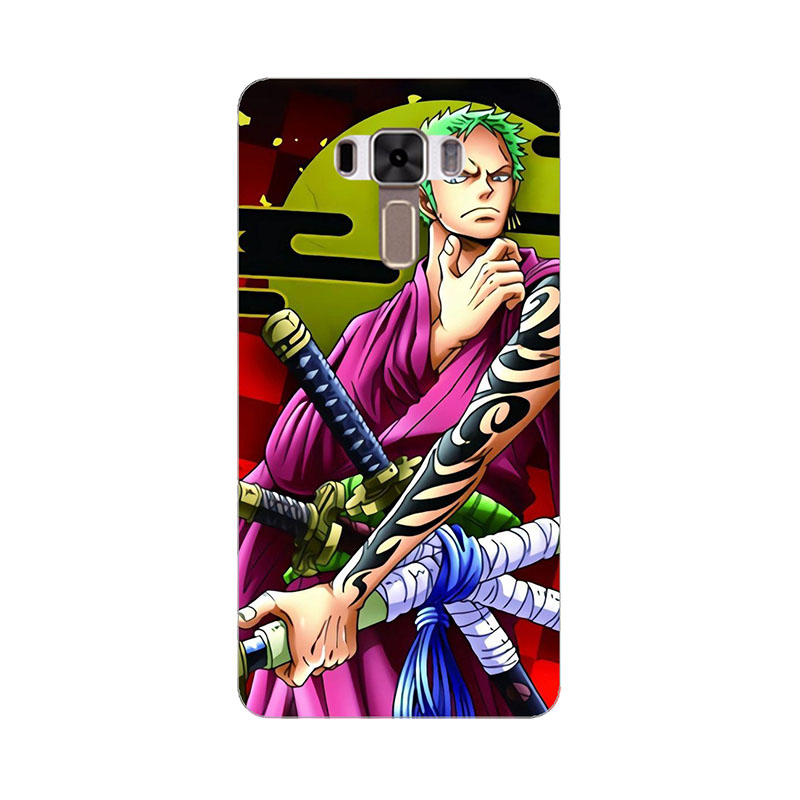 Ốp điện thoại mềm thời trang hình hoạt hình Luffy Roronoa Zoro One Piece cho ASUS Zenfone 3 ZE552KL ASUS_Z012D 5 5"