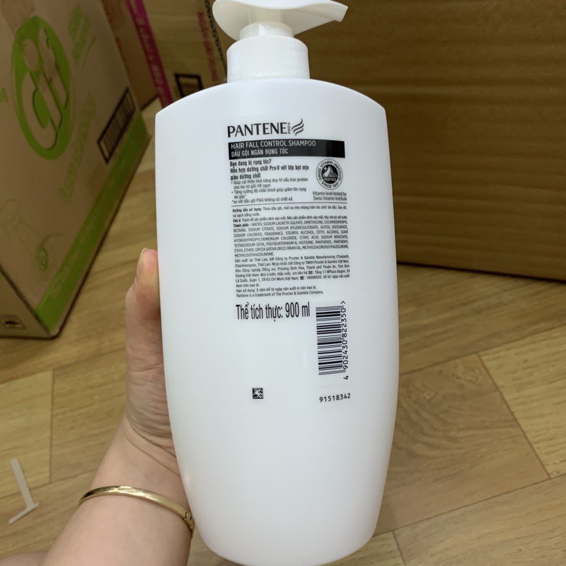 Dầu gội dưỡng chất ngăn rụng tóc Pantene chai 900g