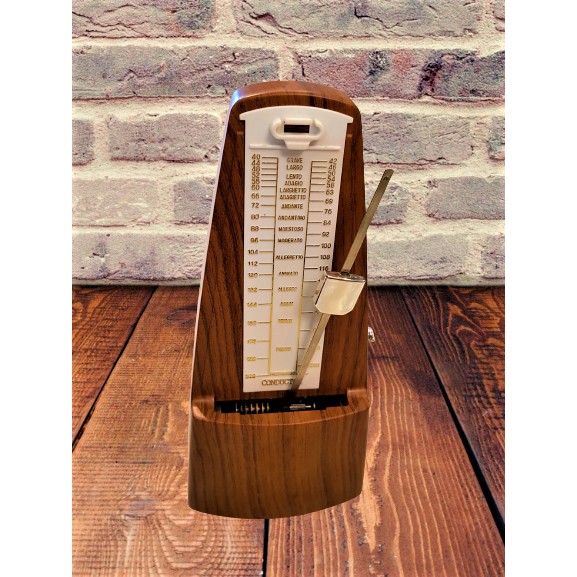 Máy đánh nhịp Metronome màu gỗ nâu nhạt