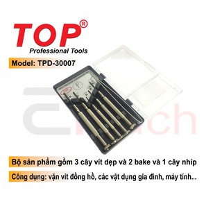 Bộ Tua Vít Sửa Đồng Hồ, Laptop 6 Cây (Có Nhíp) - TPD-30007