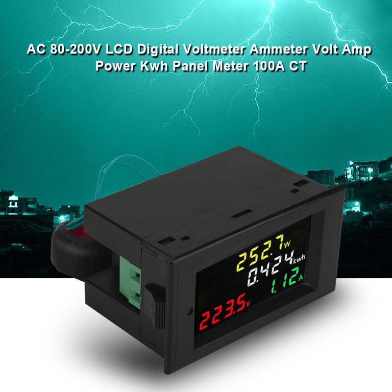 Đồng hồ đo vôn kế kỹ thuật số AC 80-300V 100A chuyên dụng