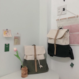 Balo ulzzang Hàn vải cavas siêu dày (hình thật)