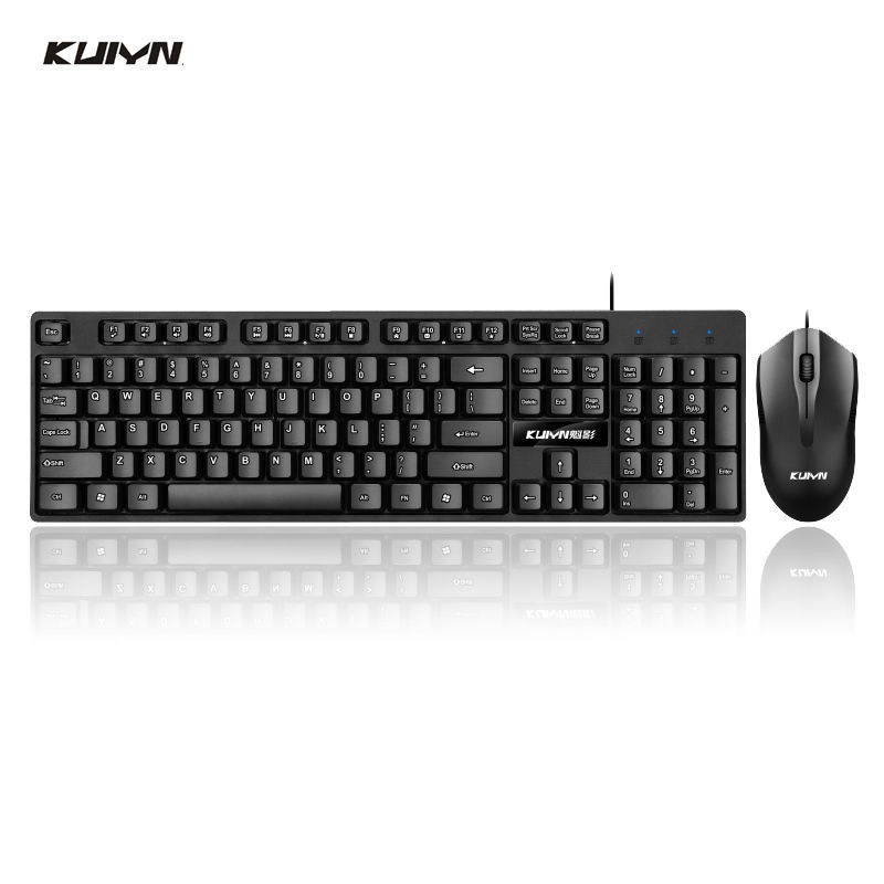 Bộ bàn phím và chuột có dây Kuiying giao diện usb máy tính để xách tay văn phòng doanh nghiệp sử dụng | BigBuy360 - bigbuy360.vn