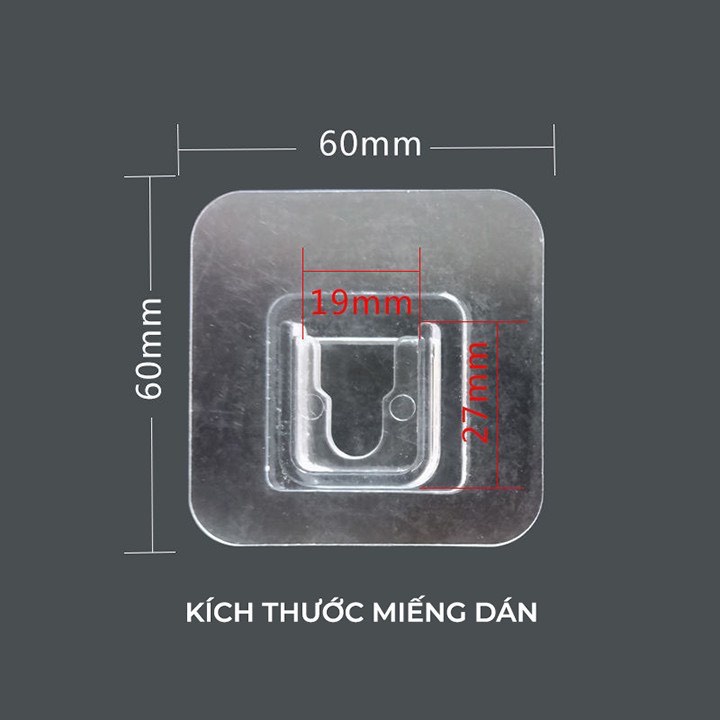 Miếng Dán Tường Gắn Kệ, Dự Phòng, Dán Thay Thế Móc Siêu Chịu Lực