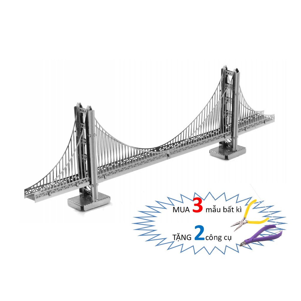 Mô Hình Lắp Ráp 3d Cầu Cổng Vàng - Golden Gate