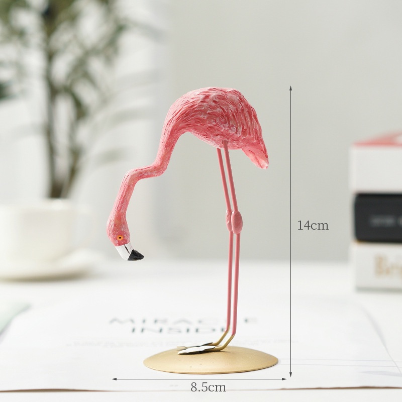 Chim Hồng Hạc Bằng Nhựa Resin Trang Trí Nhà Cửa / Văn Phòng / Phòng Khách