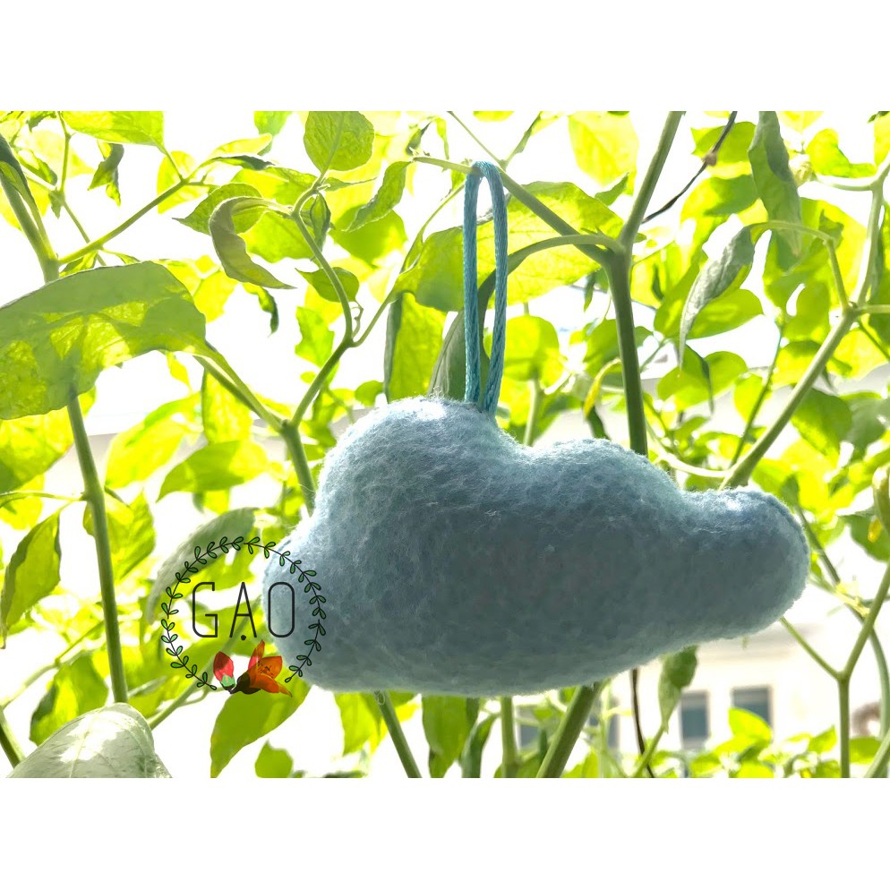 Móc khoá, treo nôi Đám Mây - handmade siêu cute
