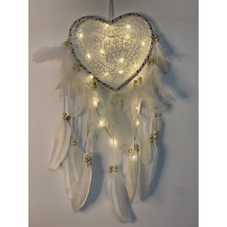 Chuông gió đánh lông vũ( Love Dream Catcher lông vũ)_ SIÊU ĐẸP
