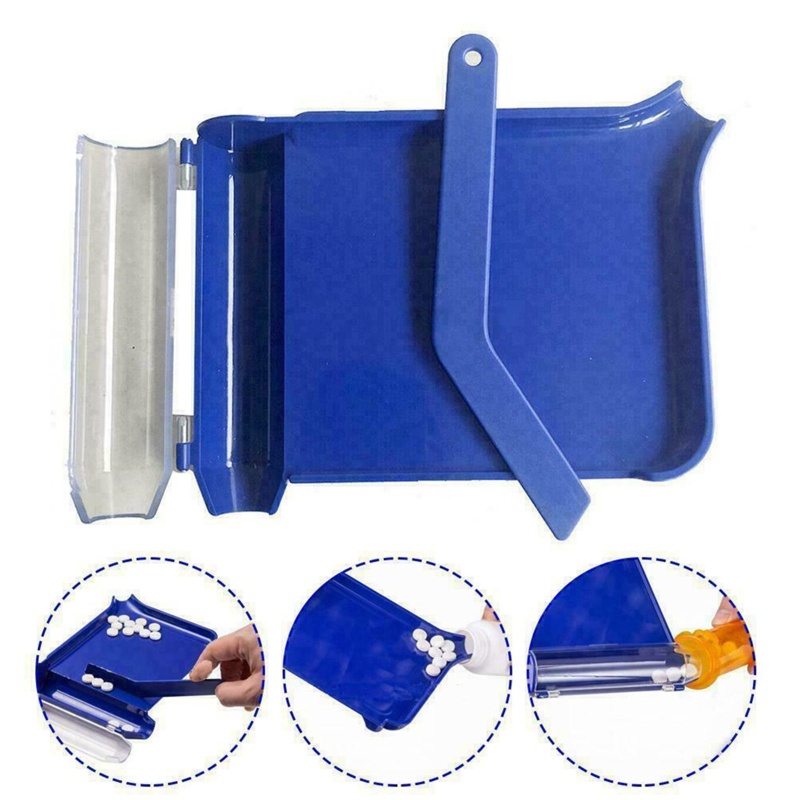 Khay Đếm Thuốc Vitamin C E Kèm Thìa Tiện Dụng