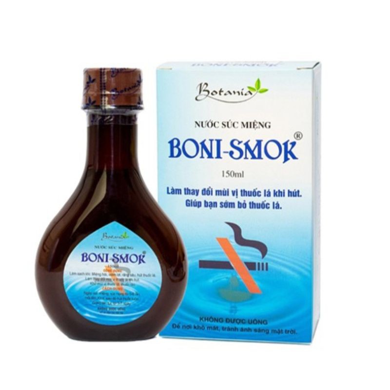 Nước súc miệng giúp cai thuốc lá Boni Smok 150ml - Đông Anh Pharma