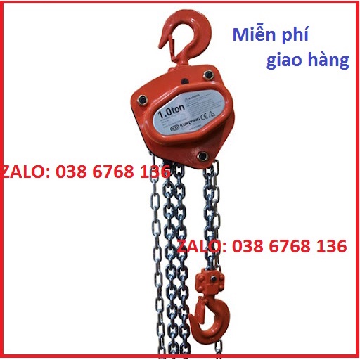 PaLăng Xích kéo tay Kyoto 1T 2.5m, dụng cụ nâng hạ hàng hóa kéo tay, Balang dây xích 2.5m