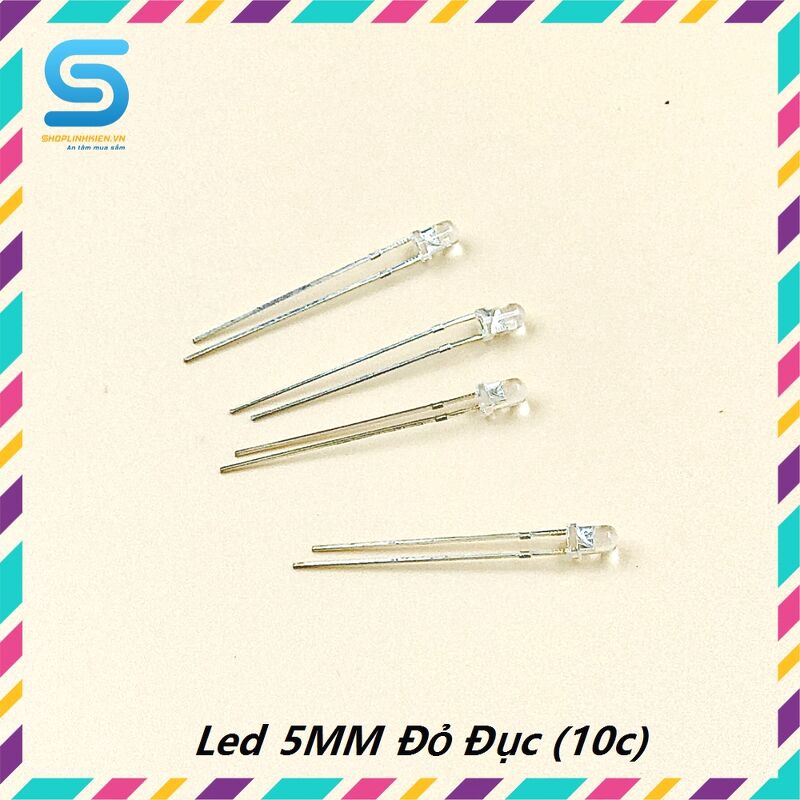 Led 5MM Đỏ Đục (10c)