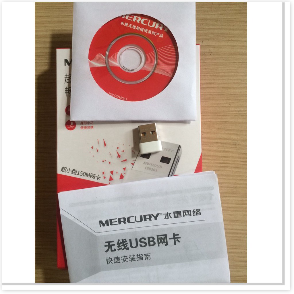 USB Thu Wifi Mercury MW150US Siêu nhỏ  - Không Cần Cài Đặt Cắm Là Chạy