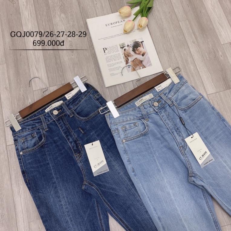 Bán sỉ quần jeans bò loe ống xẻ vnxk gqj0078
