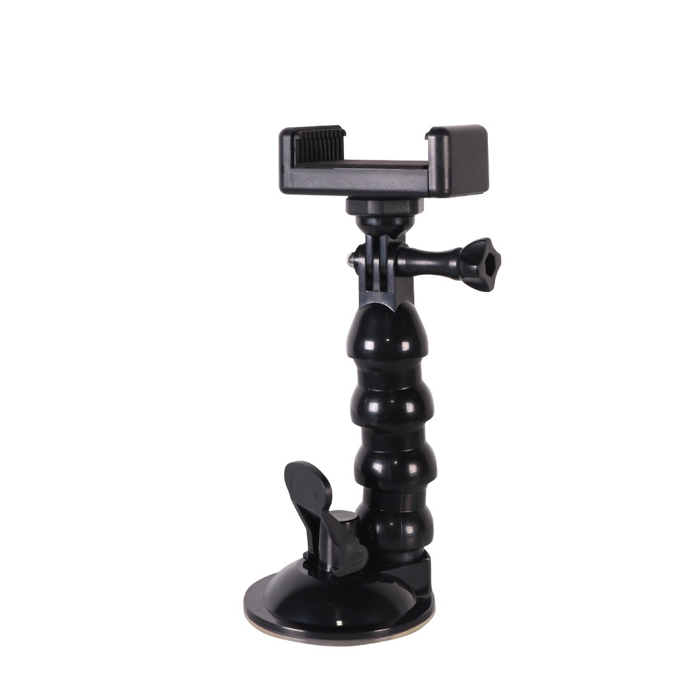 Giá đỡ camera gắn kính ô tô dùng cho camera hành trình GoPro Insta360 kèm giá đỡ điện thoại (đế hít chân không)