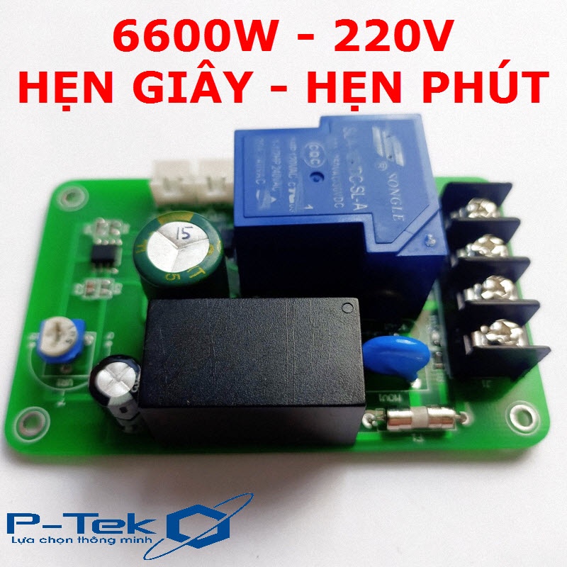 Bộ Công Tắc Hẹn Giờ Tự Động Công Suất Lớn P-TEK HG01 30A - 220V - Hẹn giây, Hẹn phút