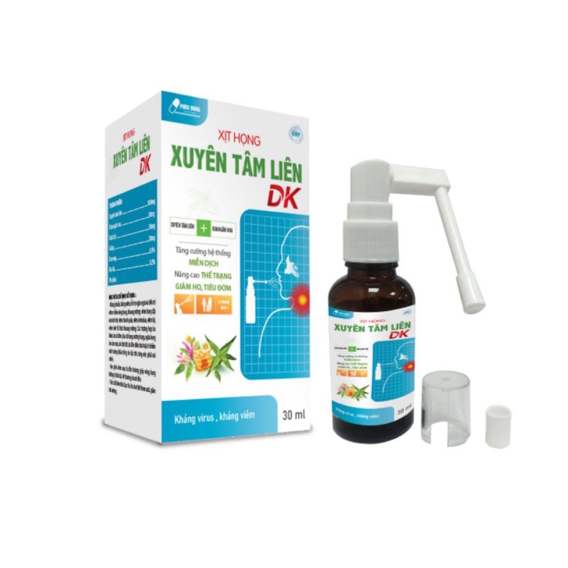 Xịt Họng Xuyên Tâm Liên DK