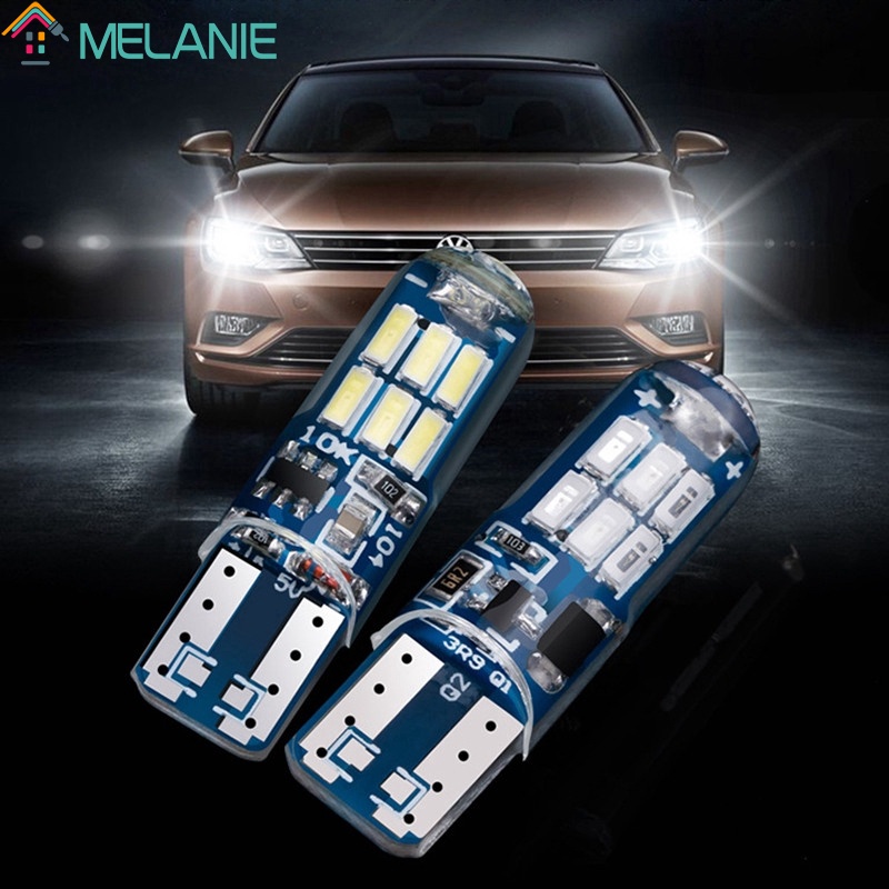 Đèn chiếu sáng biển số xe hơi T10 W5W bằng silicone chống nước