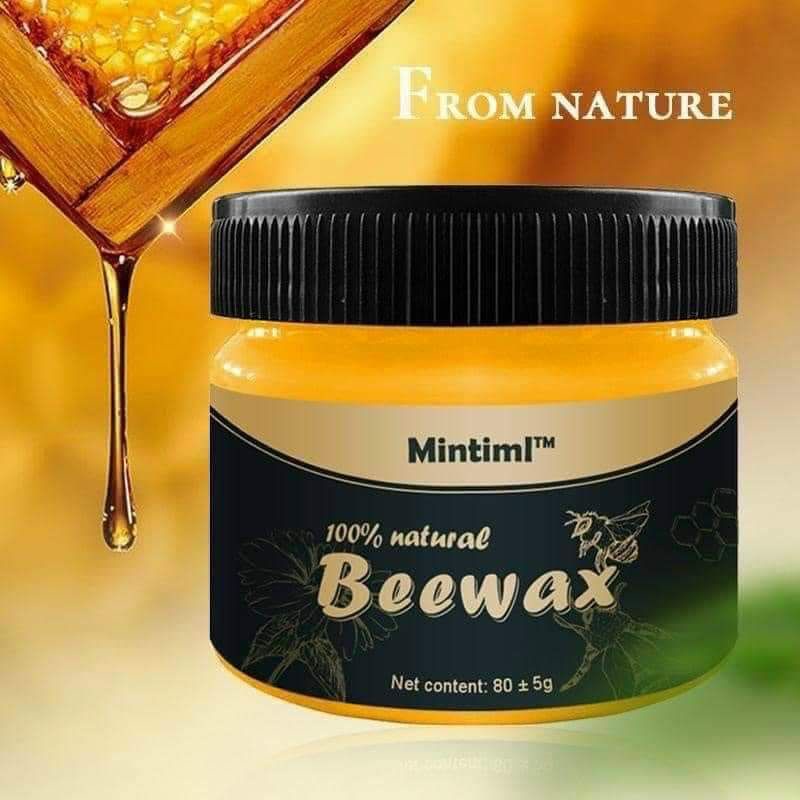 Sáp ong đánh bóng dồ gỗ, sáp ong Beewax hũ 80g, đánh bóng bàn ghế, nền nhà - Soleil Home