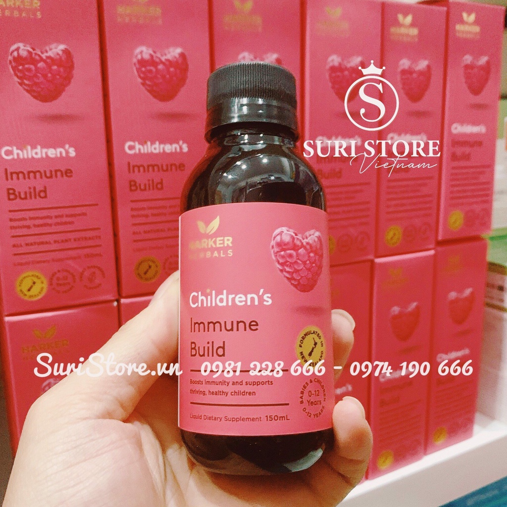 Siro mochi hồng Harker Immnunie Build 150ml