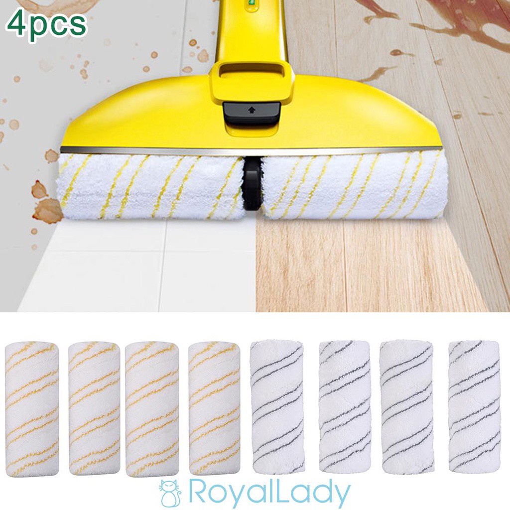 Roll Brush Wet & Dry 4pcs Absorption Cleaner Cordless Floor Microfiber