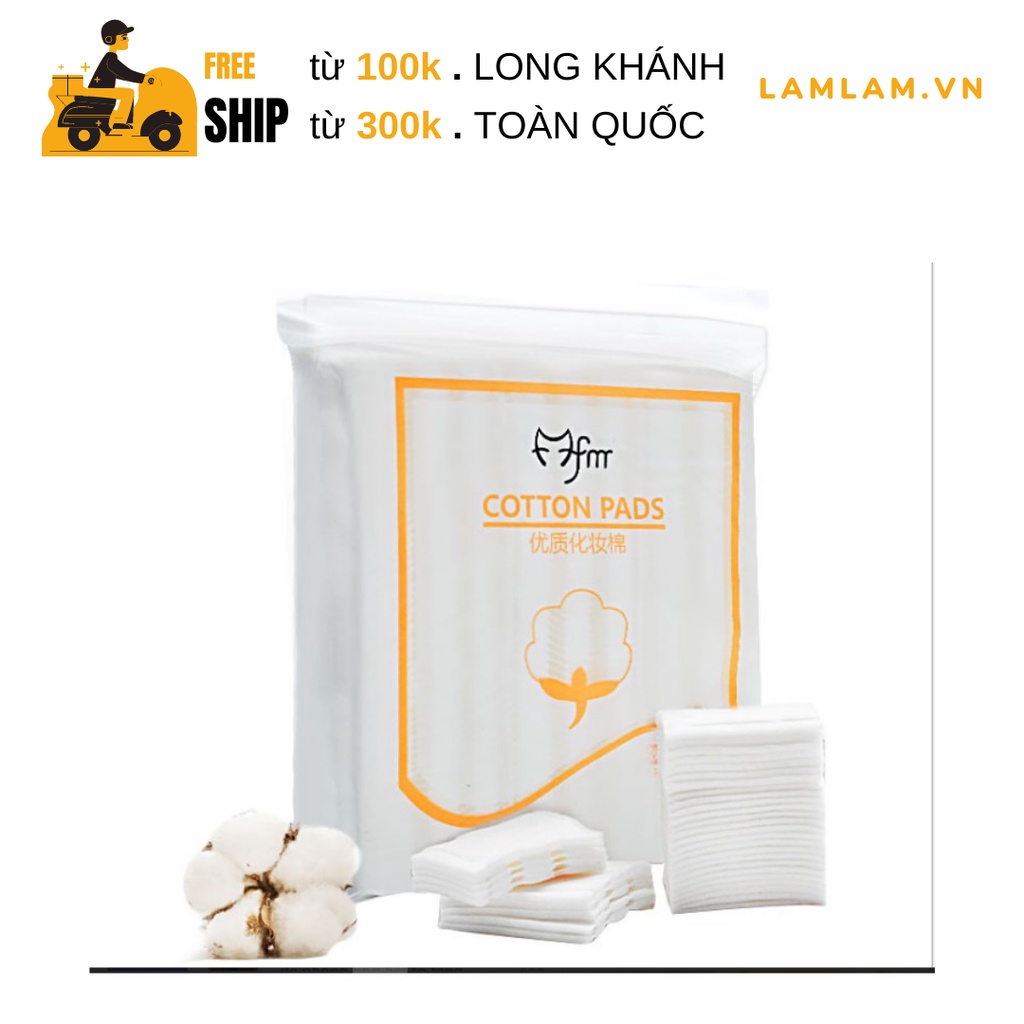 Bông tẩy trang 3 lớp cotton pads 222 miếng